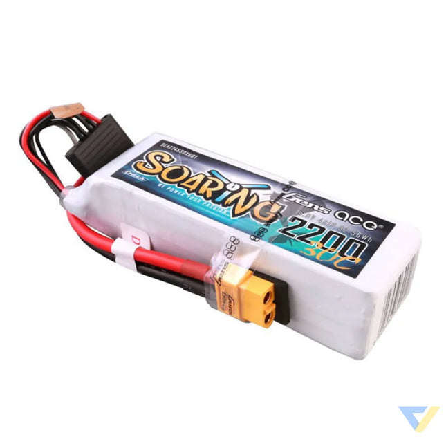 Gens ace G Tech Soaring 2200mAh 14.8V 30C 4S1P Lipo Battery Pack with XT60 plug Lithium and NiMH