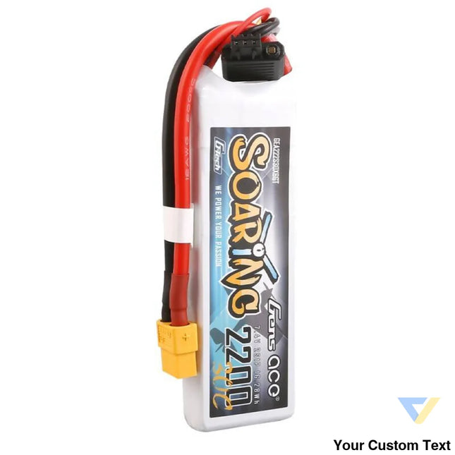 Gens Ace G Tech Soaring 2200mAh 7.4V 30C 2S1P XT60 Battery Lithium and NiMH