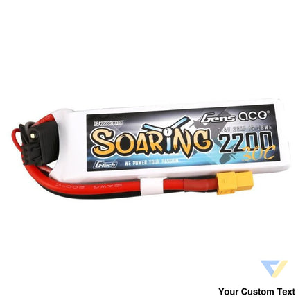 Gens Ace G Tech Soaring 2200mAh 7.4V 30C 2S1P XT60 Battery Lithium and NiMH