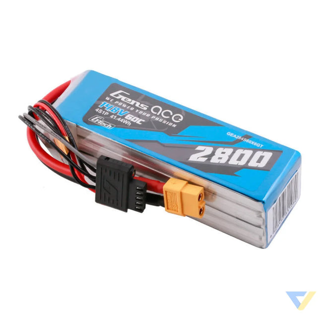 Gens ace G Tech Soaring 2800mAh 14.8V 60C 4S1P LiPo XT60 Lithium and NiMH