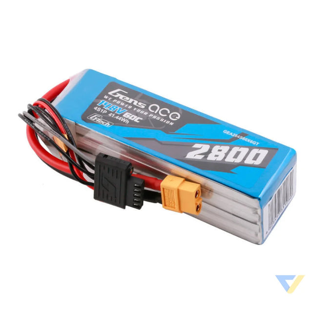 Gens ace G Tech Soaring 2800mAh 14.8V 60C 4S1P LiPo XT60 Lithium and NiMH