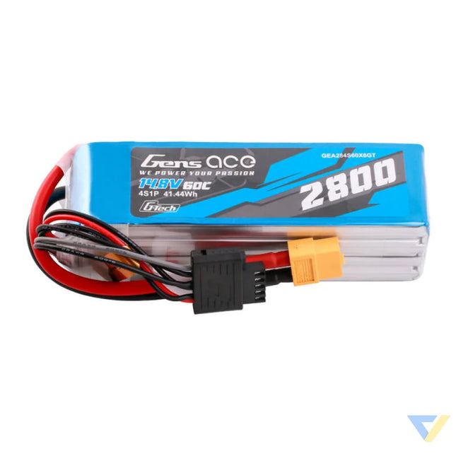 Gens ace G Tech Soaring 2800mAh 14.8V 60C 4S1P LiPo XT60 Lithium and NiMH