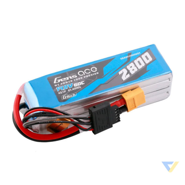 Gens ace G Tech Soaring 2800mAh 14.8V 60C 4S1P LiPo XT60 Lithium and NiMH
