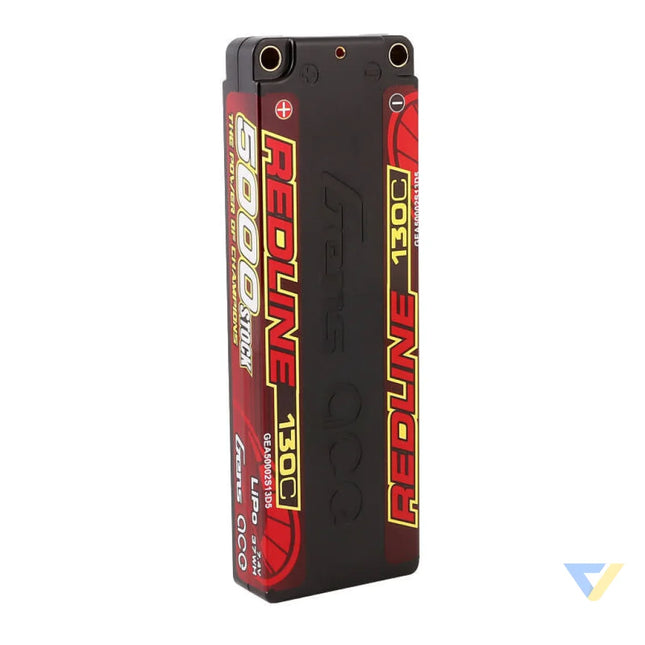 Gens ace Redline Series 5000mAh 7.4V 130C 2S1P HardCase 56# HV Lipo Battery Lithium and NiMH