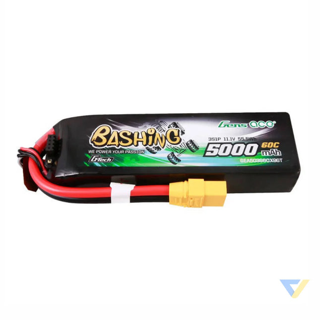 GensAce 5kmAh 11.1V 60C 3S1P battery with XT90 connector Lithium and NiMH