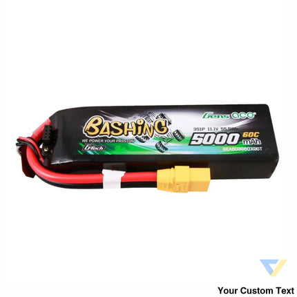 GensAce 5kmAh 11.1V 60C 3S1P battery with XT90 connector Lithium and NiMH