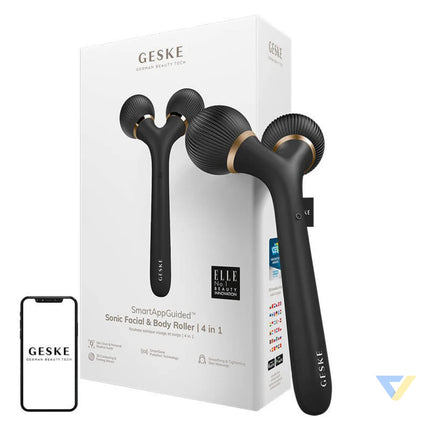 Geske 4 in 1 face and body sonic roller with Application (gray) Massagers