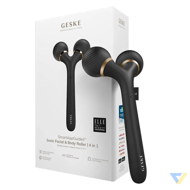 Geske 4 in 1 face and body sonic roller with Application (gray) Massagers