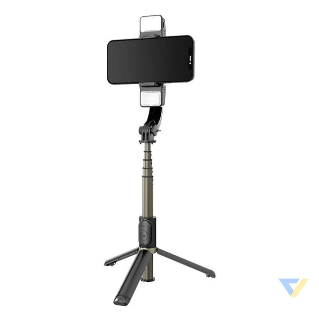 Gimbal/stand with light APEXEL Q08d (black) Tripods and ring lights