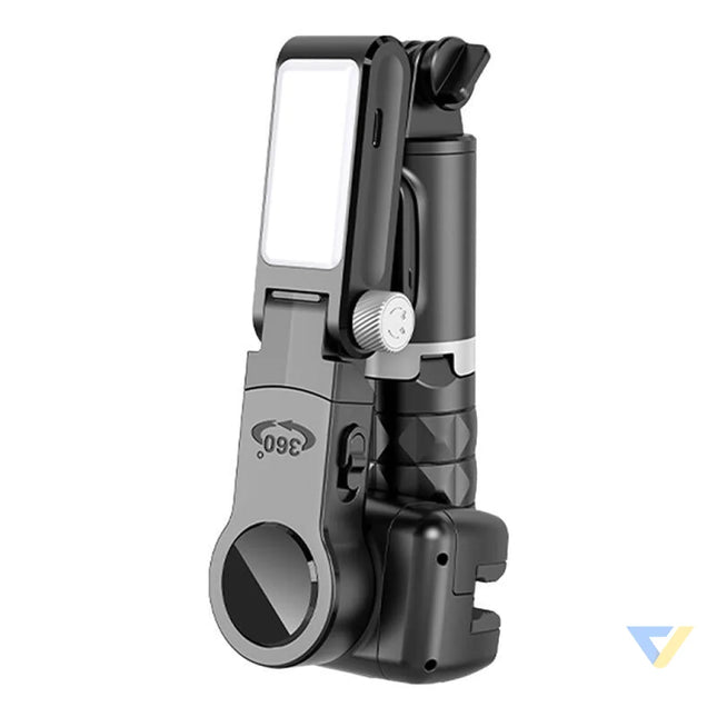 Gimbal/stand with light APEXEL Q18 (black) Tripods and ring lights