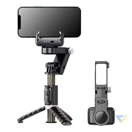 Gimbal/stand with light APEXEL Q18 (black) Tripods and ring lights