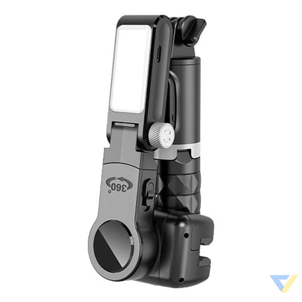 Gimbal/stand with light APEXEL Q18 (black) Tripods and ring lights