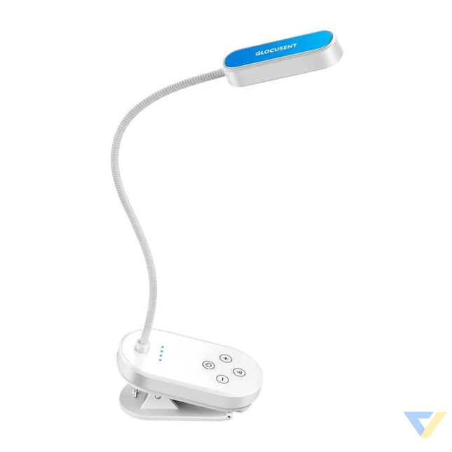 Glocusent Mini Wireless Light GLCSNTBL005 with clip white Desk and night lamps
