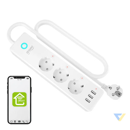 Gosund P1 PLUS smart WiFi power strip (3x AC schuko 3x USB A) Tuya Power strips