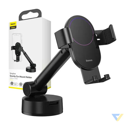 Gravity car mount for Baseus Tank phone with suction cup (black) Phone holders