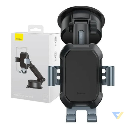 Gravity car mount for Baseus Tank phone with suction cup (black) Phone holders