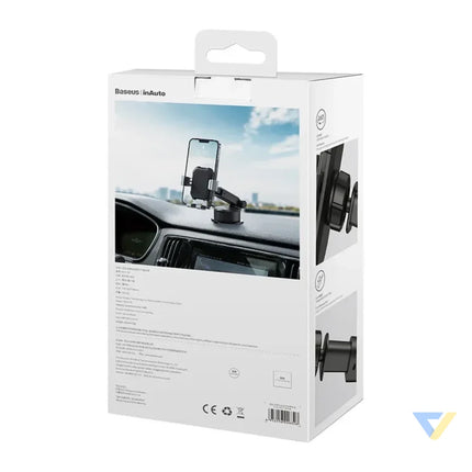 Gravity car mount for Baseus Tank phone with suction cup (black) Phone holders