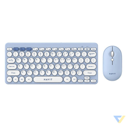 Havit KB279GCM wireless 2-in-1 gaming set keyboard + mouse (blue) (QWERTY) Sets