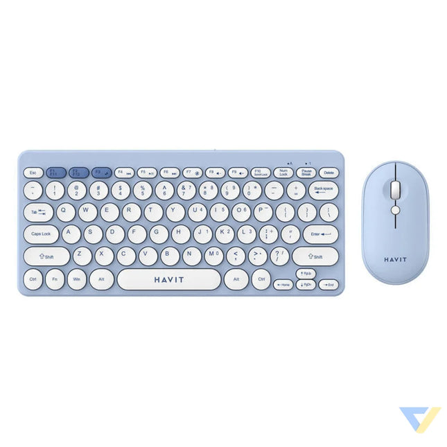 Havit KB279GCM wireless 2-in-1 gaming set keyboard + mouse (blue) (QWERTY) Sets