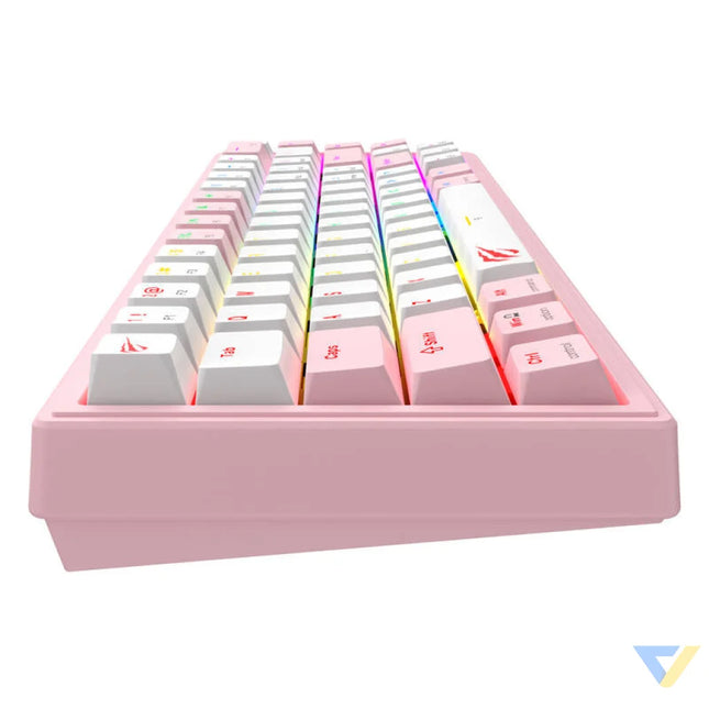 Havit KB874L RGB Mechanical Gaming Keyboard (pink and white) (QWERTY) Wired