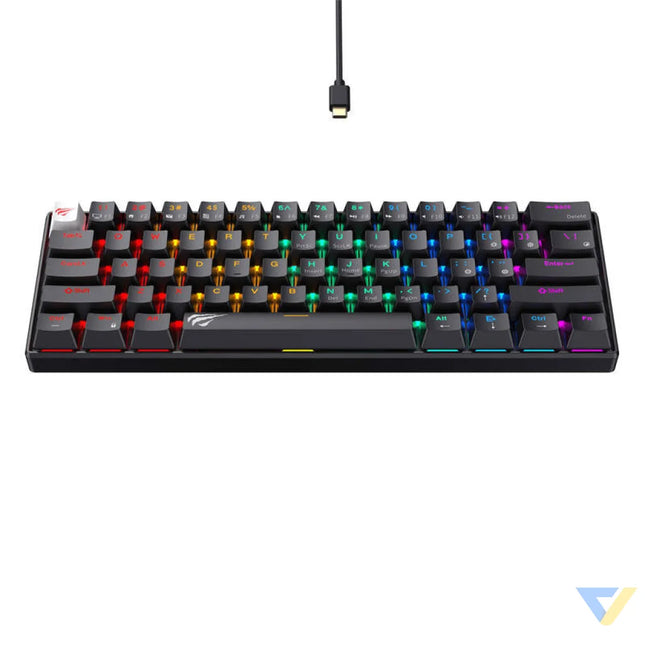 Havit KB903L wired mechanical / gaming RGB keyboard (black) (QWERTY) Wired