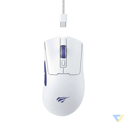 Havit MS966 RGB wired gaming mouse (white) Wired