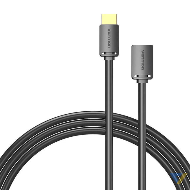 HDMI 2.0 Male to HDMI 2.0 Female Extension Cable Vention AHCBH 2m 4K 60Hz (Black) Video cables