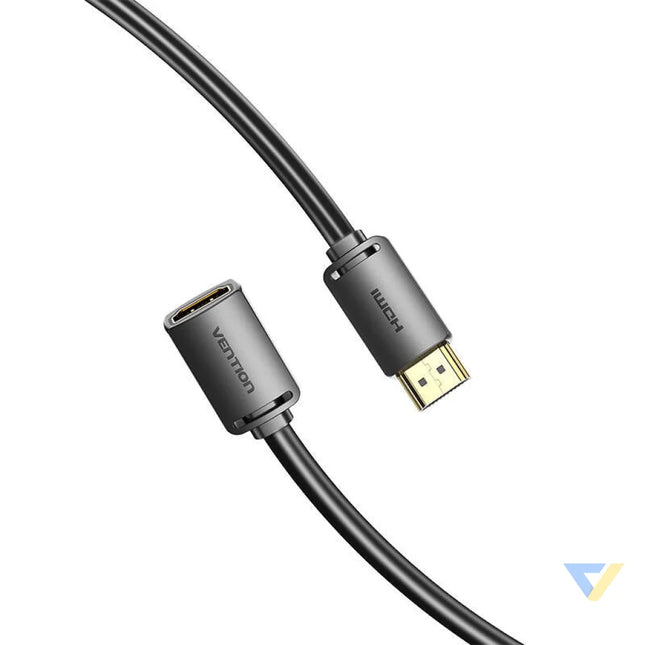 HDMI 2.0 Male to HDMI 2.0 Female Extension Cable Vention AHCBH 2m 4K 60Hz (Black) Video cables