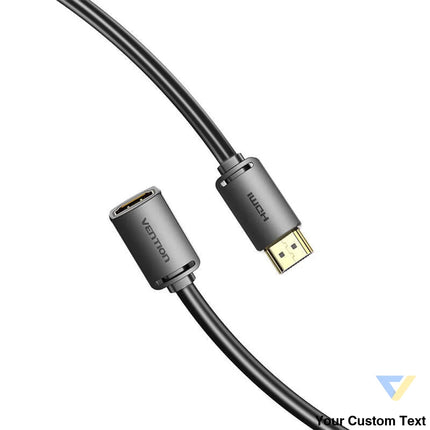 HDMI 2.0 Male to HDMI 2.0 Female Extension Cable Vention AHCBJ 5m 4K 60Hz (Black) Video cables