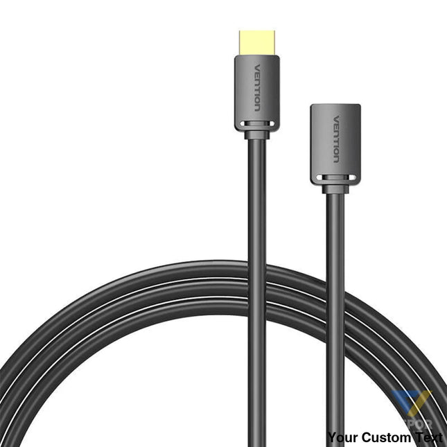 HDMI 2.0 Male to HDMI 2.0 Female Extension Cable Vention AHCBJ 5m 4K 60Hz (Black) Video cables