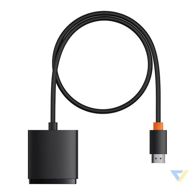 HDMI Switch Baseus with 1m Cable Cluster Black Adapters connectors and converters