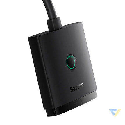 HDMI Switch Baseus with 1m Cable Cluster Black Adapters connectors and converters
