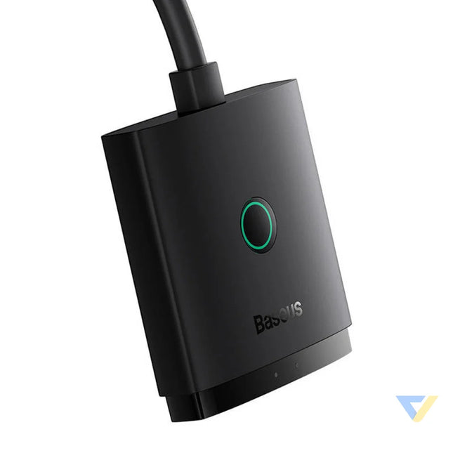 HDMI Switch Baseus with 1m Cable Cluster Black Adapters connectors and converters
