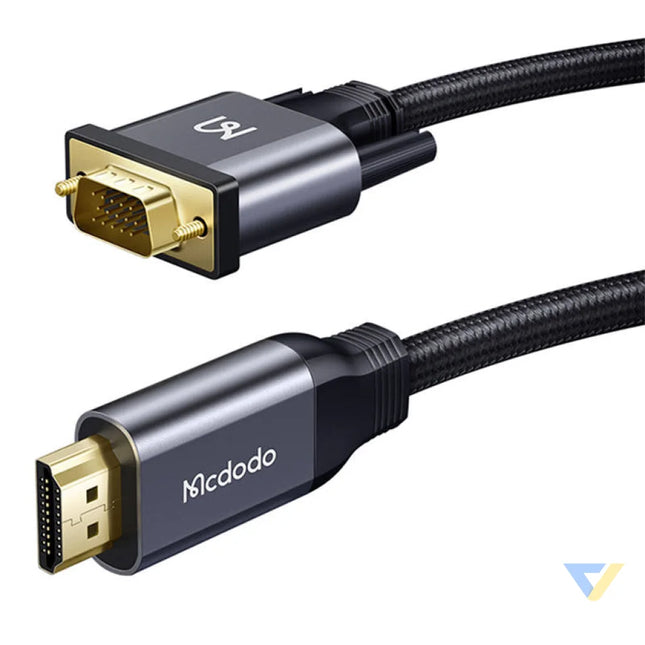 HDMI to VGA adapter Mcdodo CA 7770 2m (black) Adapters connectors and converters