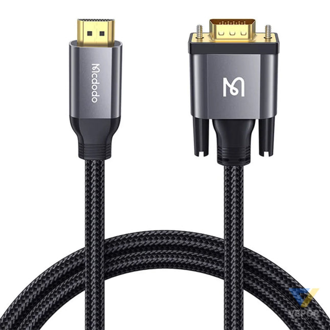 HDMI to VGA adapter Mcdodo CA 7770 2m (black) Adapters connectors and converters