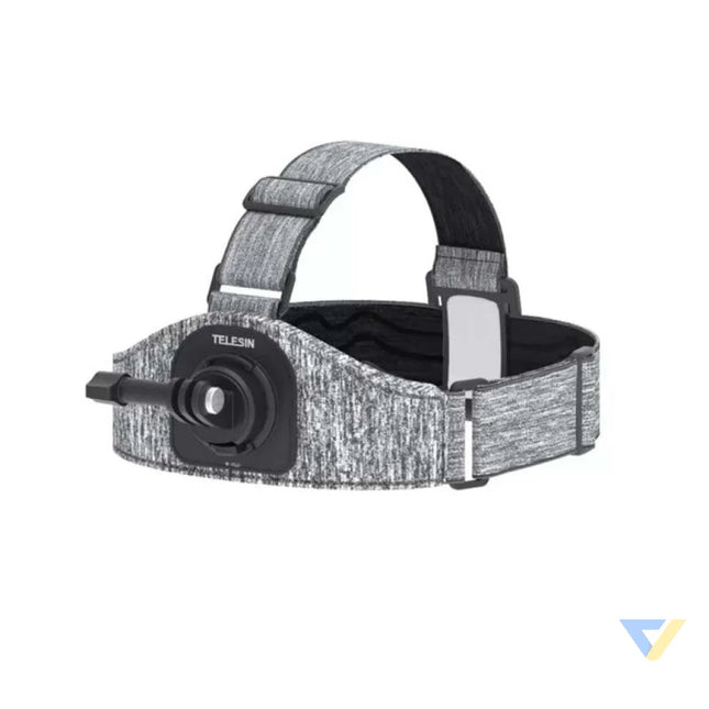 Headband Telesin with two sport camera mounts (GP HMS T06) Booms and selfie sticks