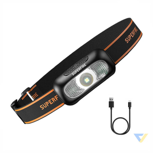 Headlight Superfire HL05 D 110lm USB Head flashlights