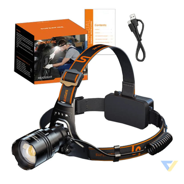 Headlight Superfire HL31 Type C Head flashlights