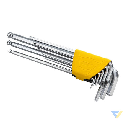 Hex Key Sets 1.5 10mm Deli Tools EDL3080 (silver) Screwdrivers