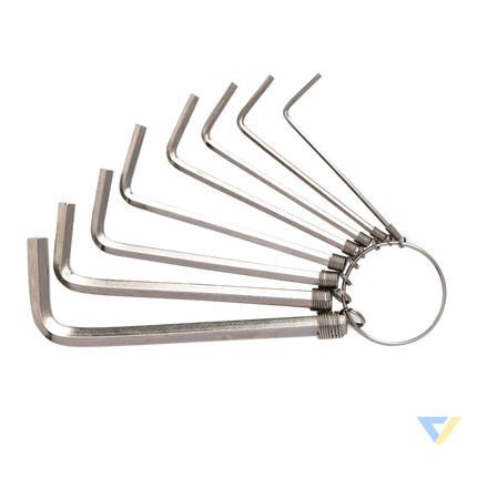 Hex Key Sets 1.5 6mm Deli Tools EDL3080 (silver) Screwdrivers
