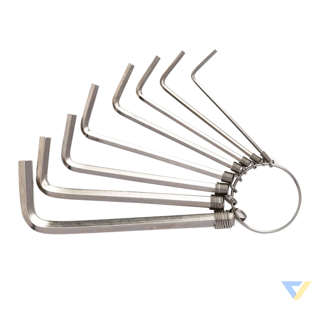 Hex Key Sets 1.5 6mm Deli Tools EDL3080 (silver) Screwdrivers