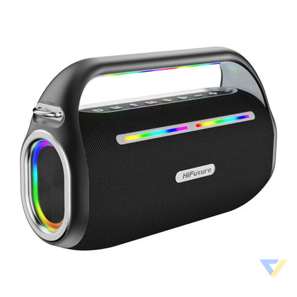 HiFuture Music Box 100 Bluetooth Speaker + 2 microphones (black) Bluetooth portable speakers