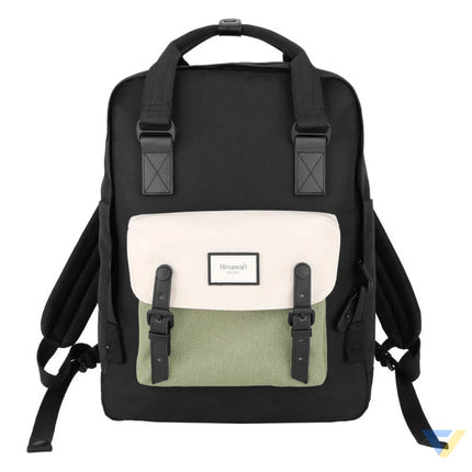 Himawari 1010 15.6’’ laptop backpack (black green) Bags cases backpacks