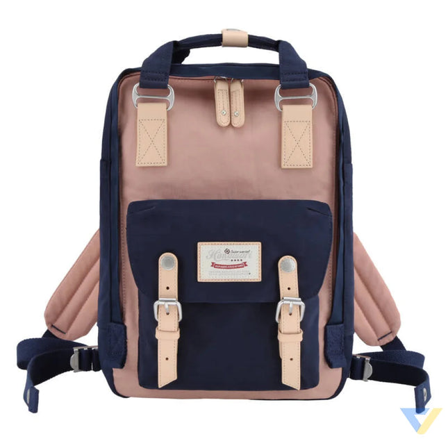 Himawari 188L 14’’ laptop backpack (navy blue and pink) Bags cases backpacks