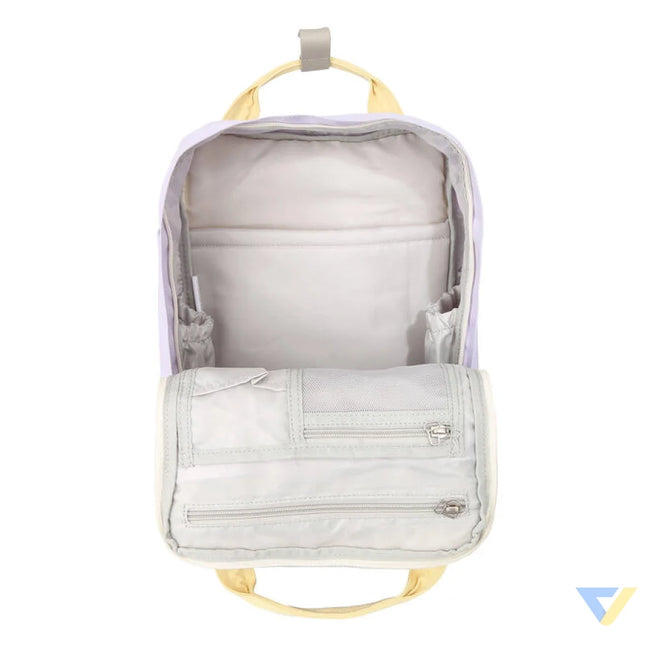 Himawari 194L 14’’ laptop backpack (purple and sand) Bags cases backpacks