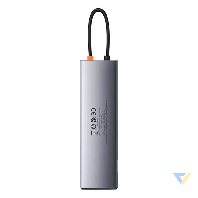 Hub 11in1 Baseus Metal Gleam Series USB C to 3x USB 3.0 + 2x HDMI + USB C PD + Ethernet RJ45 + microSD/SD + VGA + AUX