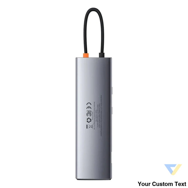 Hub 11in1 Baseus Metal Gleam Series USB C to 3x USB 3.0 + 2x HDMI + USB C PD + Ethernet RJ45 + microSD/SD + VGA + AUX