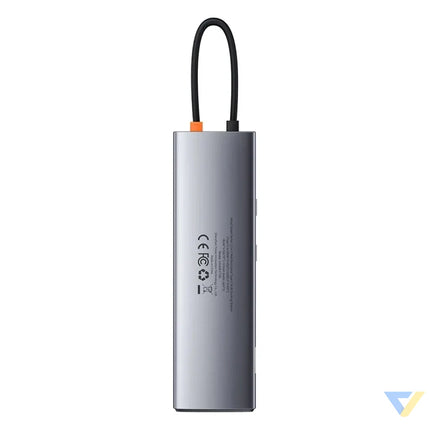 Hub 11in1 Baseus Metal Gleam Series USB C to 3x USB 3.0 + 2x HDMI + USB C PD + Ethernet RJ45 + microSD/SD + VGA + AUX