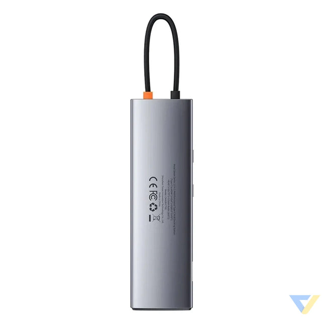 Hub 11in1 Baseus Metal Gleam Series USB C to 3x USB 3.0 + 2x HDMI + USB C PD + Ethernet RJ45 + microSD/SD + VGA + AUX