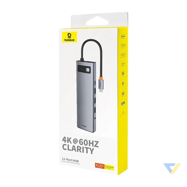 Hub 11in1 Baseus StarJoy Metal Glam Series USB C to HDMI + VGA + 3 x USB 3.0 + USB 2.0 + USB C PD + RJ45 + SD/TF